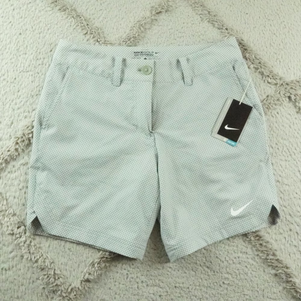 Nike Polka Dot Golf Shorts Womens 4 Performance Wear 7' NEW NWT